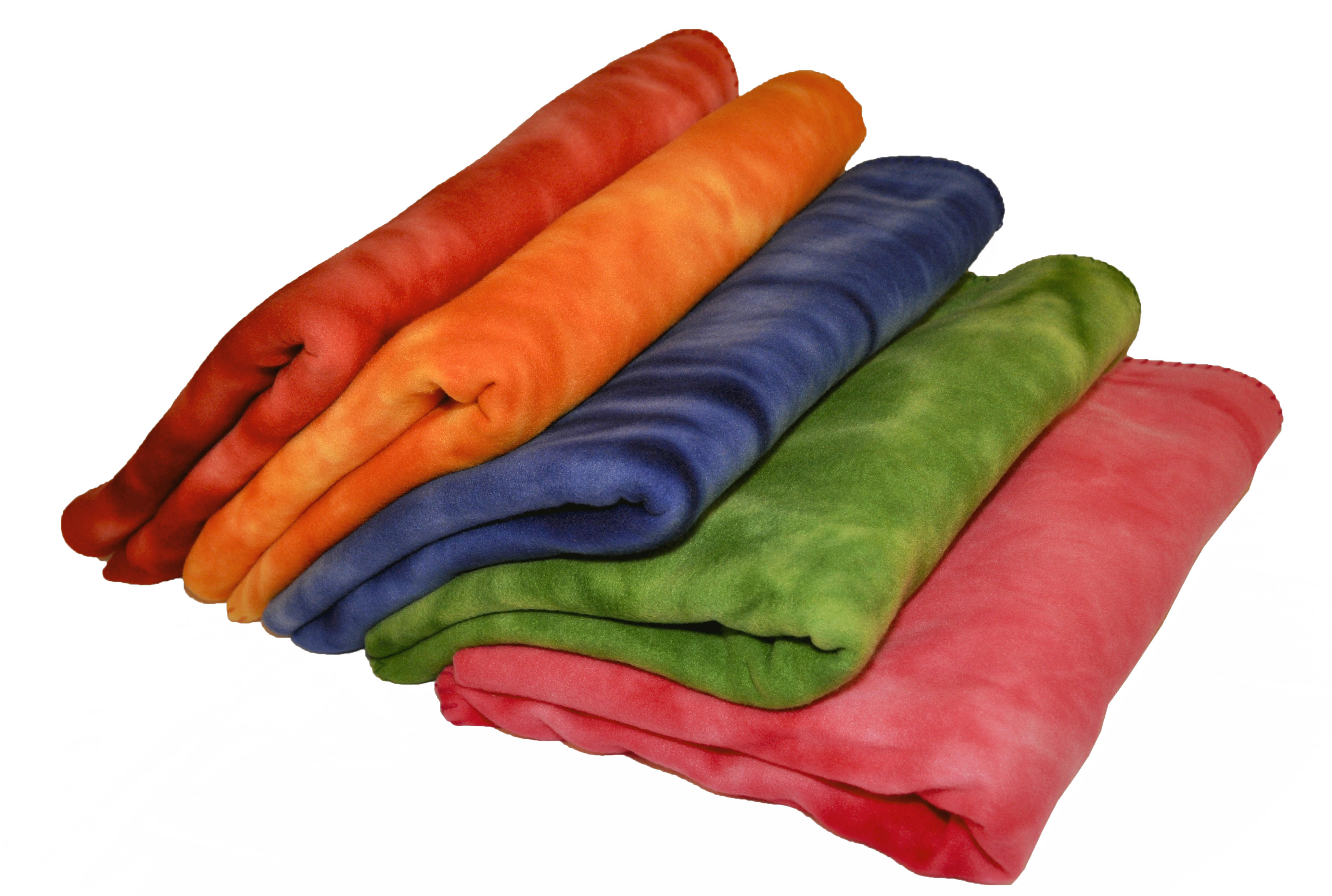 TowelsOutlet Tie Dye Fleece Blanket