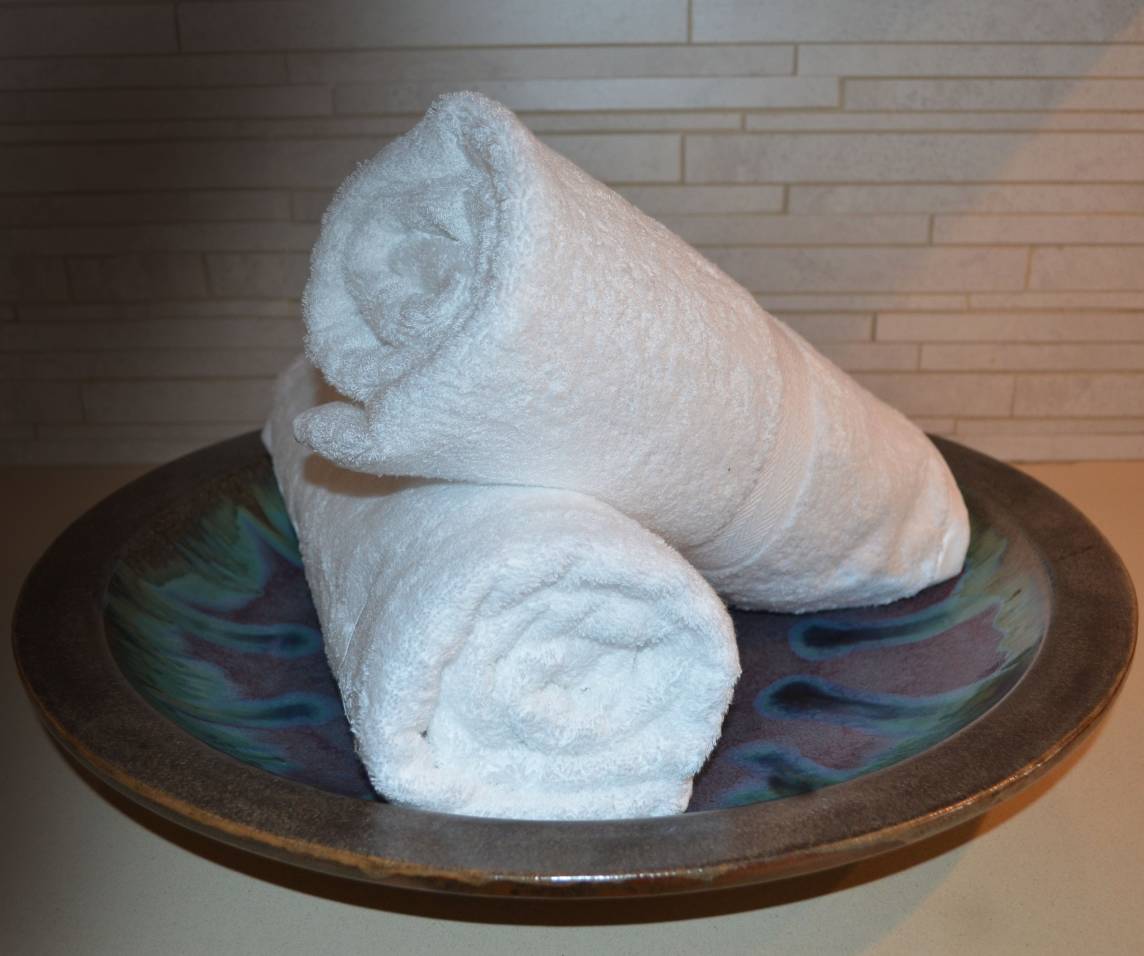 EMBROIDERED 30x52 Modal Bath Towels by Paris Collection. 80% modal, 20% cotton .