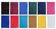 16x25 Open Golf Towels (assorted colors) with Grommet and Hook 100% Combed Cotton, 120 pcs per case.