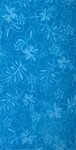30x60 Solid Blue Hibiscus Fiber Reactive Jacquard Beach Towel.