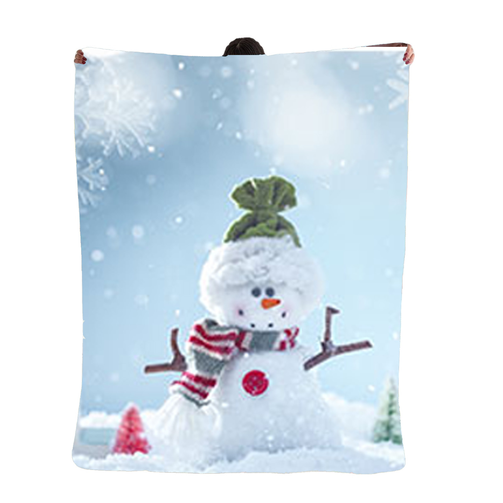 ☃️️☃️️ Christmas SNOWMAN - 30x60 beach towel  , 50x60 Blanket .. FREE SHIPPING