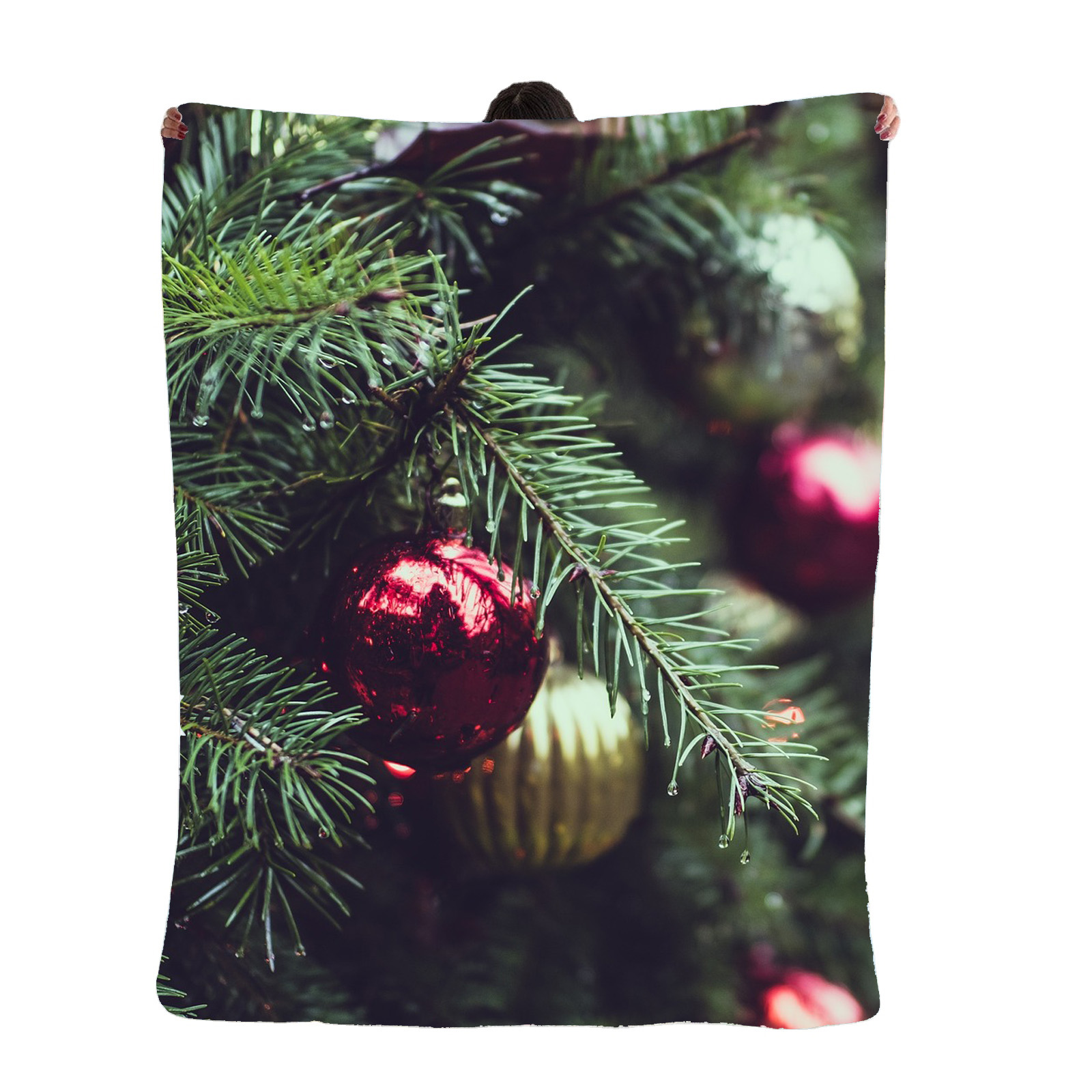 🎄🎄 Christmas Tree Ornaments - 30x60 beach towel  , 50x60 Blanket .. FREE SHIPPING