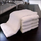 EMBROIDERED  16x27 Hotel Grade Hand Towels, 3.0 lbs per dz. Pack 120 per case, White