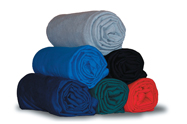 EMBROIDERED Sweatshirt Throw Fleece Blanket 50x60, 50% Cotton / 50% Polyester 380 g/y 19 Lb/Dz. Pack 24 pcs in a case. Minimum 1 case per order.