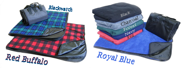 Water Proof Fleece Picnic Blanket - Plaids and solids
