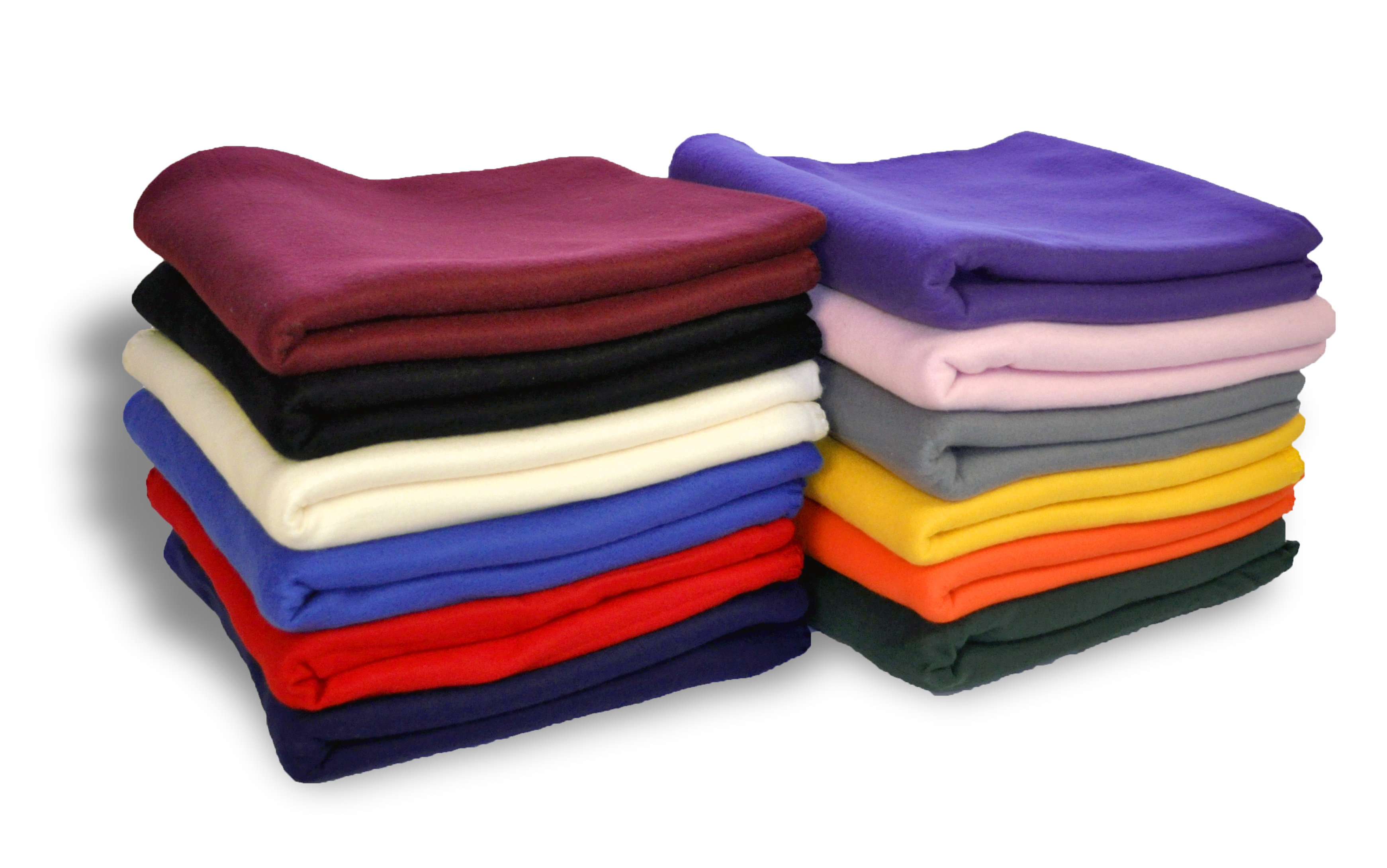 EMBROIDERED 100% Polyester Promotional Fleece 50 x 60 Pill Resistant, 200 gsm 36 pcs per case