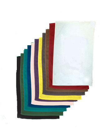 11x17 Blank Rally Towel, terry velour 1.0 lbs per dz. Pack 432 pcs per case. (Assorted Colors)