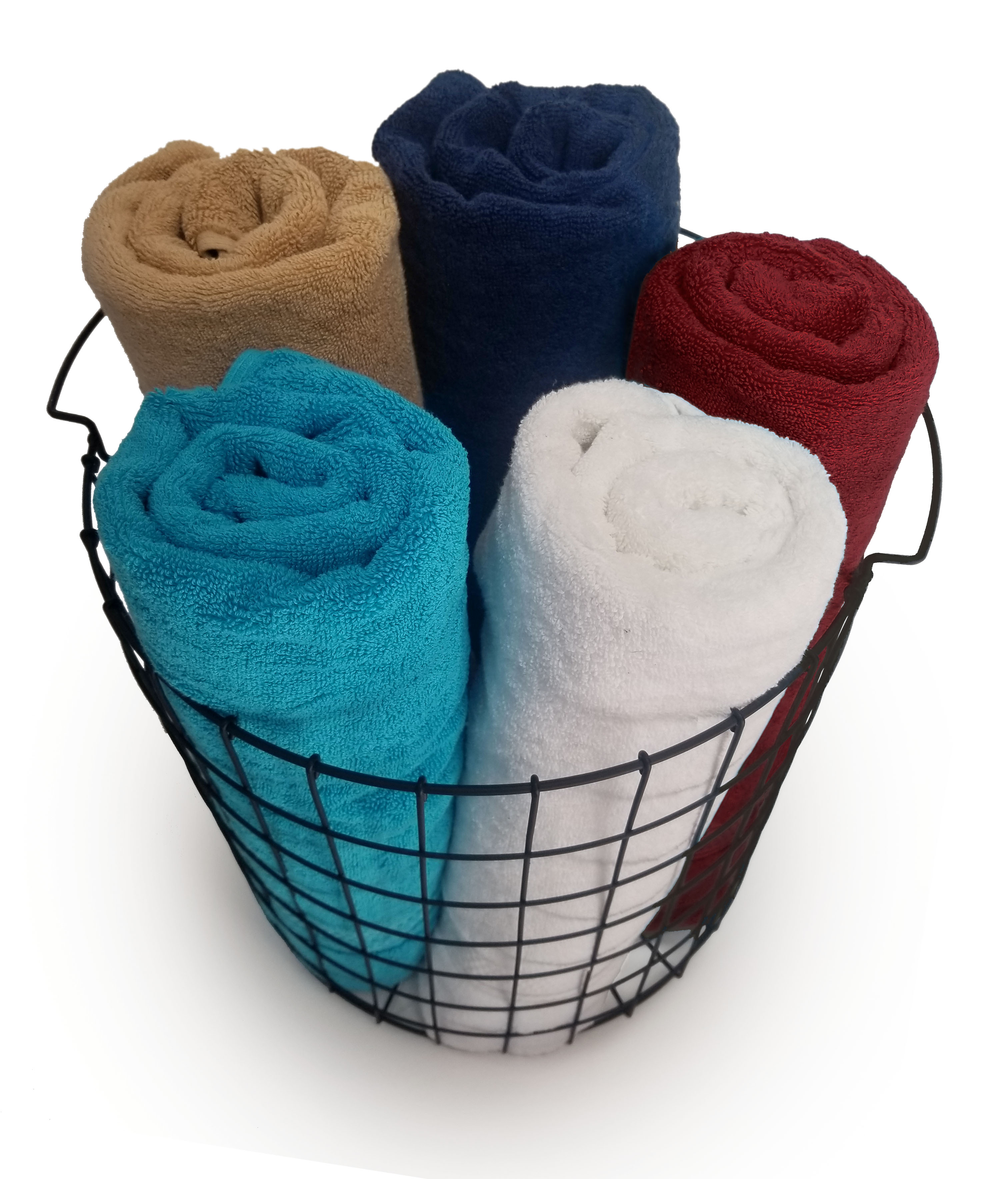 4 PC Set SHIPPING INCLUDED  27x54 Bath Towels by Royal Comfort Woven   RING SPUN COTTON  17.5 Lbs