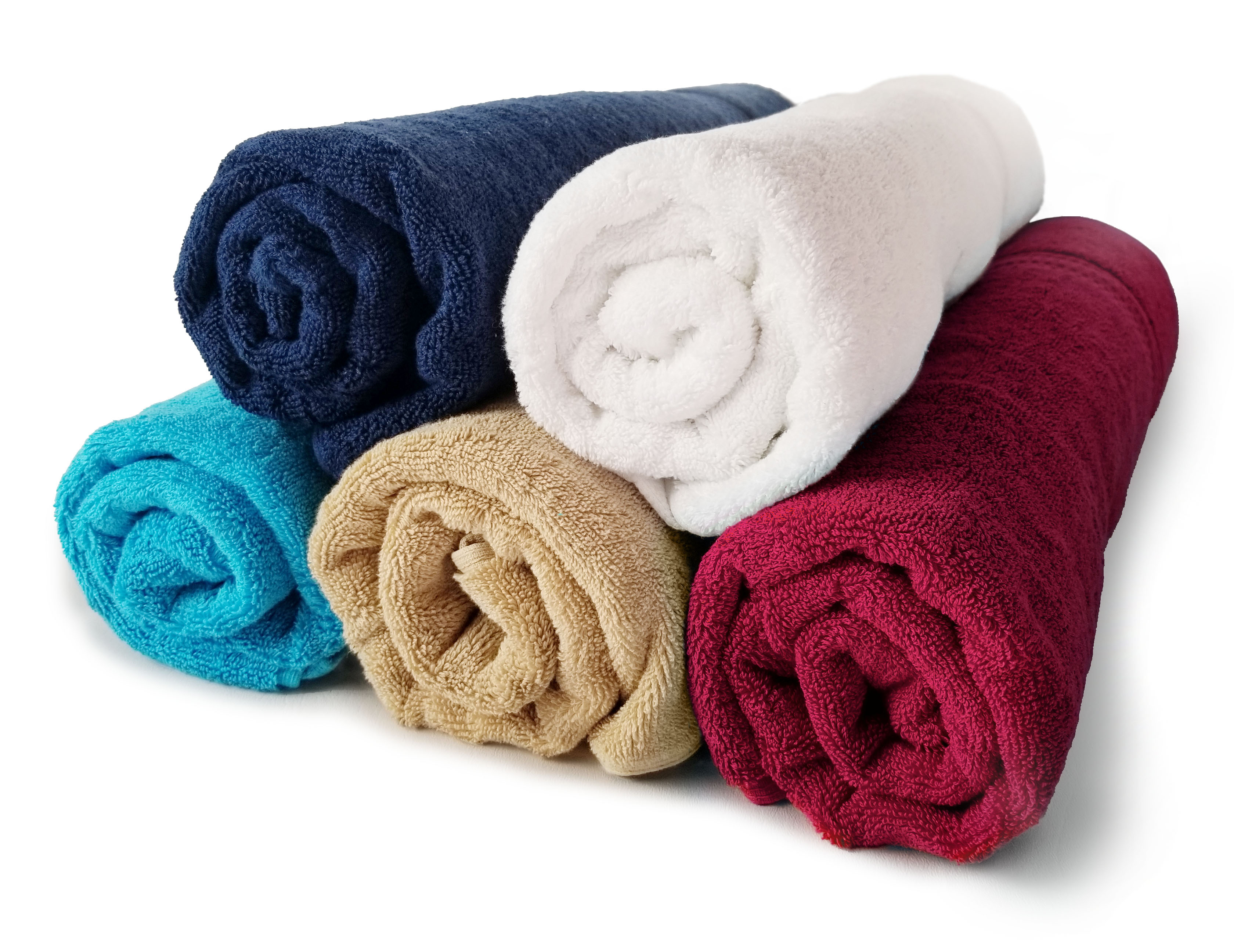 4 PC Set SHIPPING INCLUDED  27x54 Bath Towels by Royal Comfort Woven   RING SPUN COTTON  17.5 Lbs