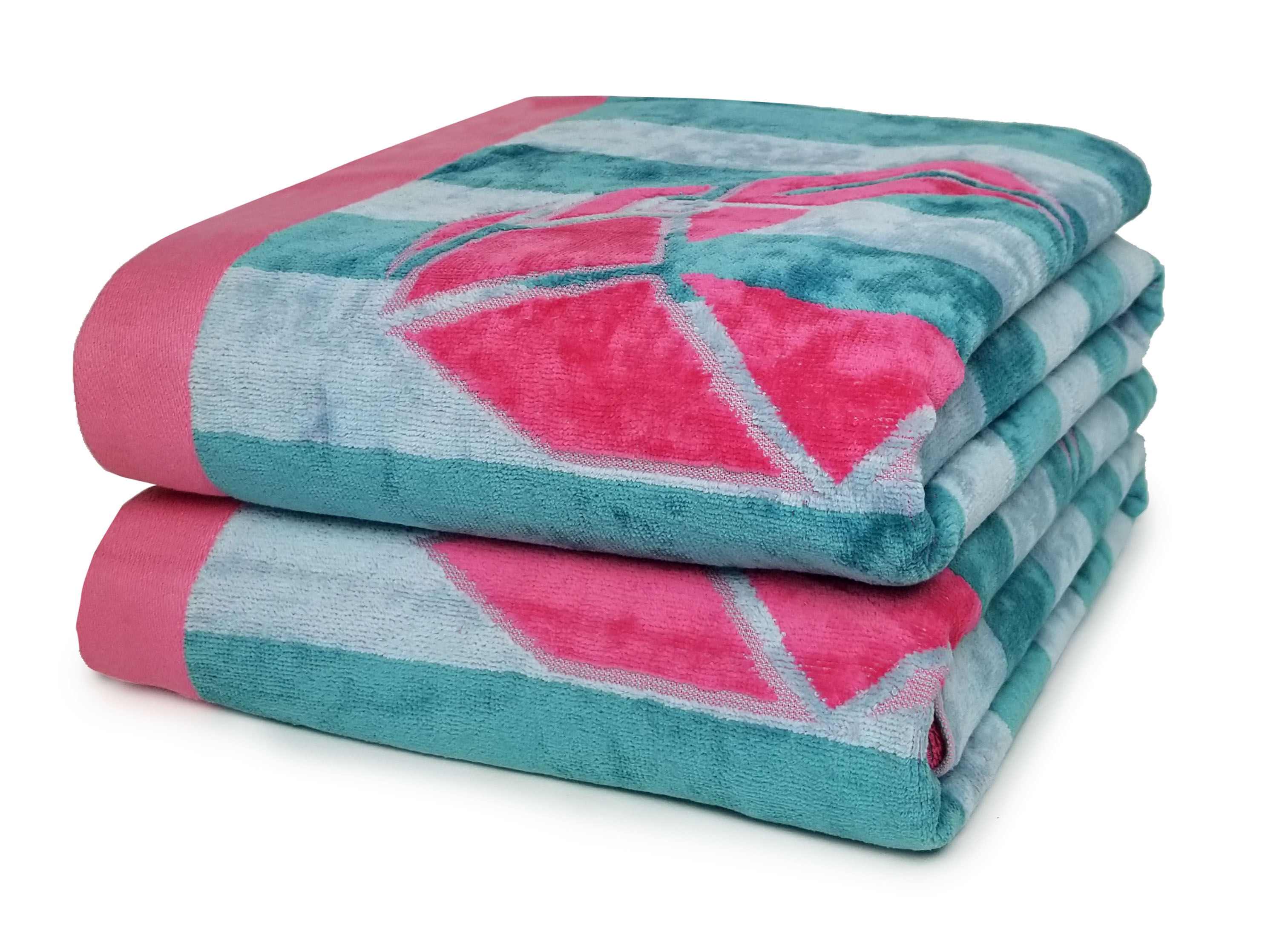TowelsOutlet.com - Over-Sized Designer Jacquard Printed Beach Towels ...